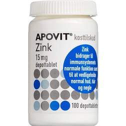 Apovit Zink 15mg 100 stk