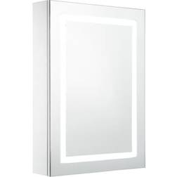 vidaXL Armadietto Bagno Con Specchio E LED 50x13x70 cm