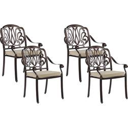 Beliani Ancona 4-pack Chaise de jardin pour repas