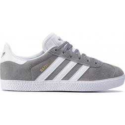 Adidas Gazelle Grey Cloud White Gold Metallic GS