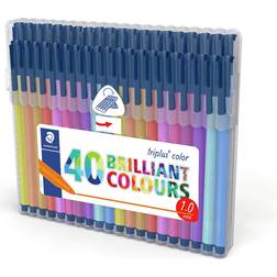 Staedtler Triplus Color 323 Triangular Fibre Tip Pen 40-pack