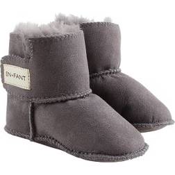 En Fant Sheepskin Booties - Grey