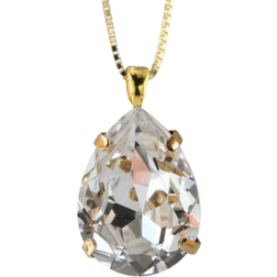 Caroline Svedbom Classic Drop Necklace - Gold/Transparent