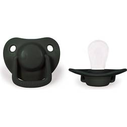 Filibabba Pacifiers Dark Green 6m+ 2-pack