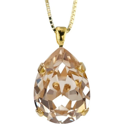 Caroline Svedbom Classic Drop Necklace - Gold/Silk