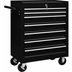 vidaXL Workshop Tool Trolley With 7 Drawers