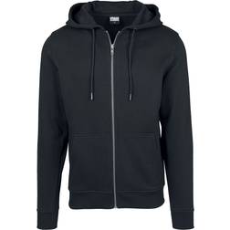 Urban Classics Basic Zip Hoodie - Black