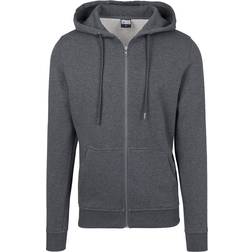 Urban Classics Basic Zip Hoodie - Charcoal