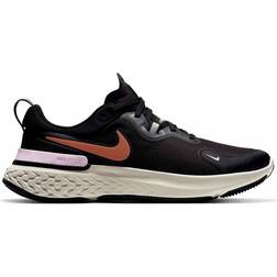 Nike React Miler Negro Marron Mujer Cw1778 009 - Black/Gold