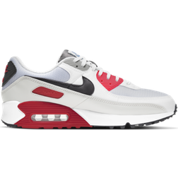 Nike Air Max 90 M - White/Chlorine Blue/Light Fusion Red/Iron Grey