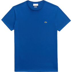 Lacoste T-shirt Blu In Cotone Pima Ultra Leggero