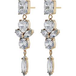 Edblad Timeless Maxi Earrings - Gold/Transparent
