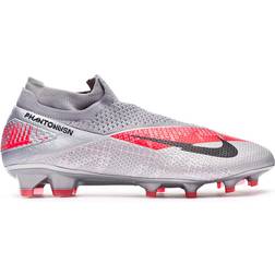 NIKE Phantom Vision 2 Elite Dynamic Fit FG M - Metallic Bomber Grey/Particle Grey/Laser Crimson/Black