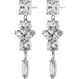 Edblad Timeless Maxi Earrings - Silver/Transparent