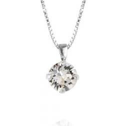 Caroline Svedbom Classic Petite Necklace - Silver/Transparent