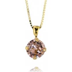 Caroline Svedbom Classic Petite Necklace - Gold/ Vintage Rose