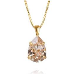 Caroline Svedbom Mini Drop Necklace - Gold/Silk