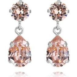 Caroline Svedbom Mini Drop Earrings - Silver/Vintage Rose