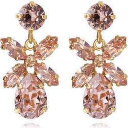 Caroline Svedbom Mini Dione Earrings - Gold/Vintage Rose