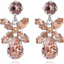 Caroline Svedbom Mini Dione Earrings - Silver/Vintage Rose