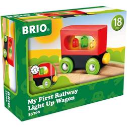 BRIO My First Railway Light Up Wagon 33708