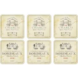 Pimpernel Vin De France Coaster 6pcs