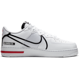 NIKE Air Force 1 React M - White/University Red/Black