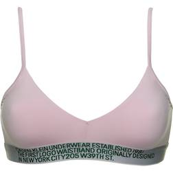 Calvin Klein Statement 1981 Cotton Stretch Unlined Reversible Bralette - Light Pink