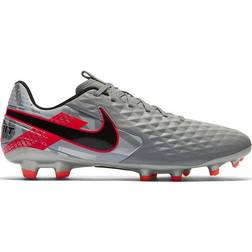 Nike Tiempo Legend 8 Academy MG - Metallic Bomber Gray/Particle Gray/Laser Crimson/Black