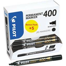 Pilot Permanent Marker 400 Black 20-pack