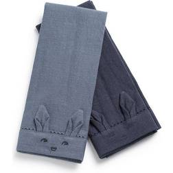 Elodie Details 2-Pack EAT Baby Napkins Tender Blue/Juniper One Size