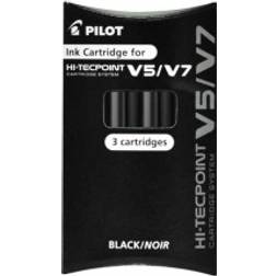 Pilot Hi-Tecpoint V5/V7 Black 3-pack