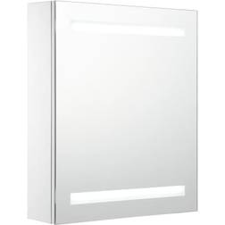 vidaXL Armoire De Salle De Bain À Miroir LED 50x13.5x60 cm