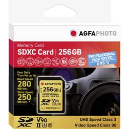 AgfaPhoto High Speed ​​Professional SDXC Class 10 UHS-II U3 ​​V90 256GB