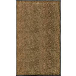 vidaXL Paillasson Lavable Marron 90x150 cm Marron cm