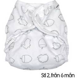 MuslinZ Tygblöja White Woodland Stl 2
