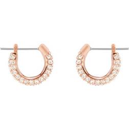 Swarovski Stone Pavé Small Creoles - Rose Gold/Transparent