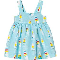 Frugi Jess Party Dress - Bright Sky Ride The Waves