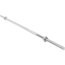 Gorilla Sports Barbell Bar with Screw Lock 170cm