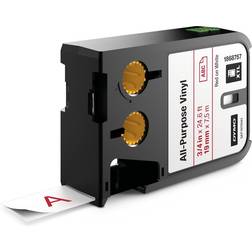 DYMO XTL All-Purpose Vinyl Red on White