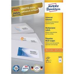 Avery Multipurpose General Use Labels 7x3.7cm