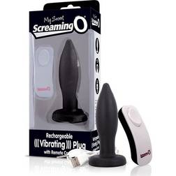 Screaming O My Secret Remote Vibrating Plug Black