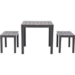 vidaXL 48779 Juego de comedor de patio, 1 Mesa incl. 2 Sillas