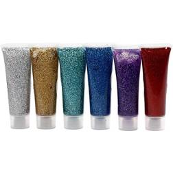 Eulenspiegel Glittergel Body and Face Color 6pcs x 18ml