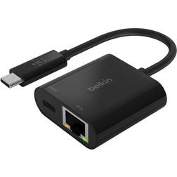 Belkin USB C - RJ45/USB C PD M-F 0.1m