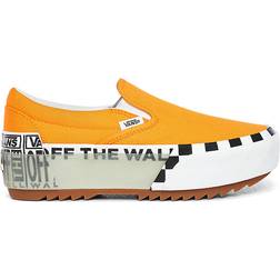 Vans Logo Stack Classic Slip-On Stacked W - Bright Marigold/True White