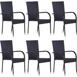 vidaXL 310087 6-pack Garden Dining Chair