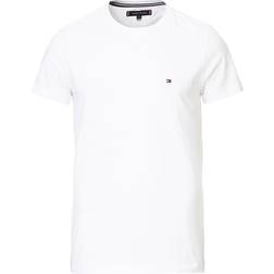 Tommy Hilfiger Slim Fit Stretch Logo T-Shirt - White