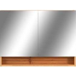 vidaXL Armoire À Miroir de Salle de Bain LED 80 x 15 x 60 cm MDF