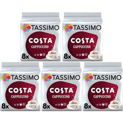 Tassimo Costa Cappuccino 8pcs 5pack